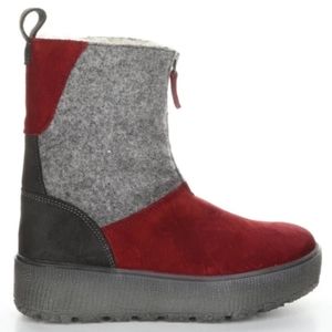 New Bos. & Co. Ignite Boots Colorblock Wool Platform sz 7 7.5 Winter Waterproof
